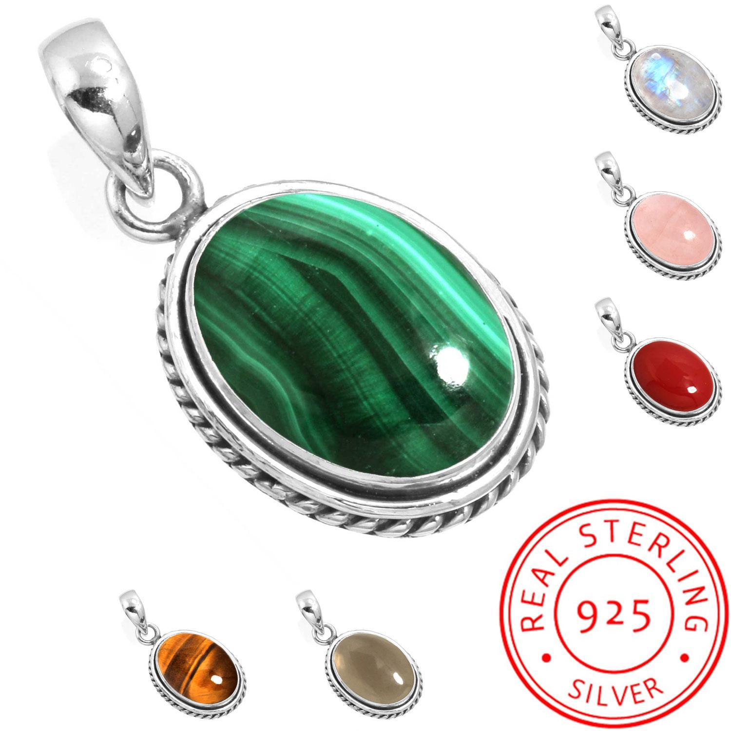 925 Sterling Silver Pendant Women Gemstone Handmade Jewelry Wedding Gift Malachite Moonstone Rose Quartz Red Stone Smoky Topaz Tiger Eye Vintage розовый кварц
925 Sterling Silver Pendant Women Gemstone Handmade Jewelry Wedding Gift Malachite Moonstone Rose Quartz Red Stone Smoky Topaz Tiger Eye Vintage розовый кварц