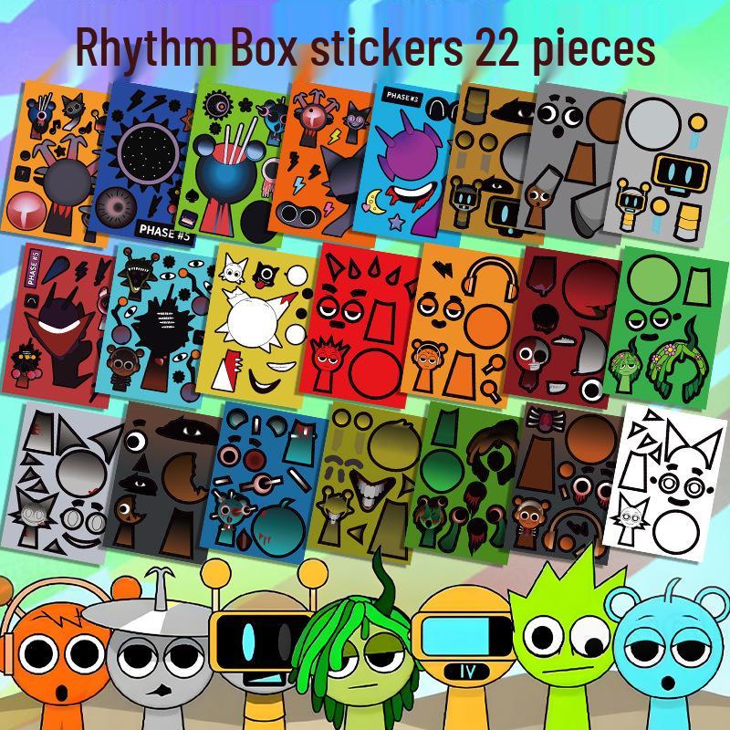 Ритм-бокс Sprunki Игровые наклейки Сделай сам Развивающая игрушка Книга для детей
Ритм-бокс Sprunki Игровые наклейки Сделай сам Развивающая игрушка Книга для детей