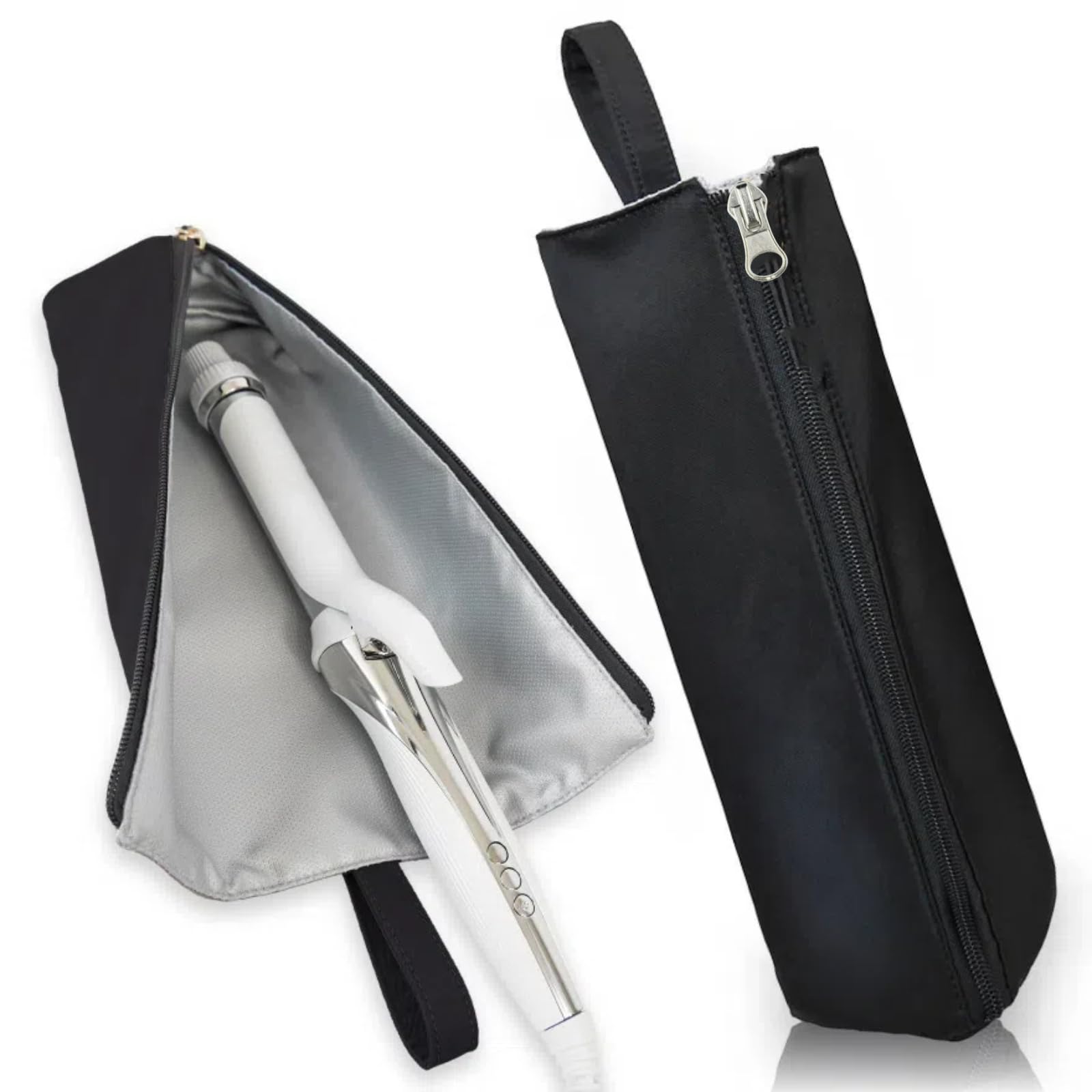 Jravezt Curling Iron Case Storage Curling Iron Storage Heat Resistant 300 degrees Can be stored while hot Hanging Curling Iron Pouch with Cord Storage чорний
Jravezt Curling Iron Case Storage Curling Iron Storage Heat Resistant 300 degrees Can be stored while hot Hanging Curling Iron Pouch with Cord Storage чорний