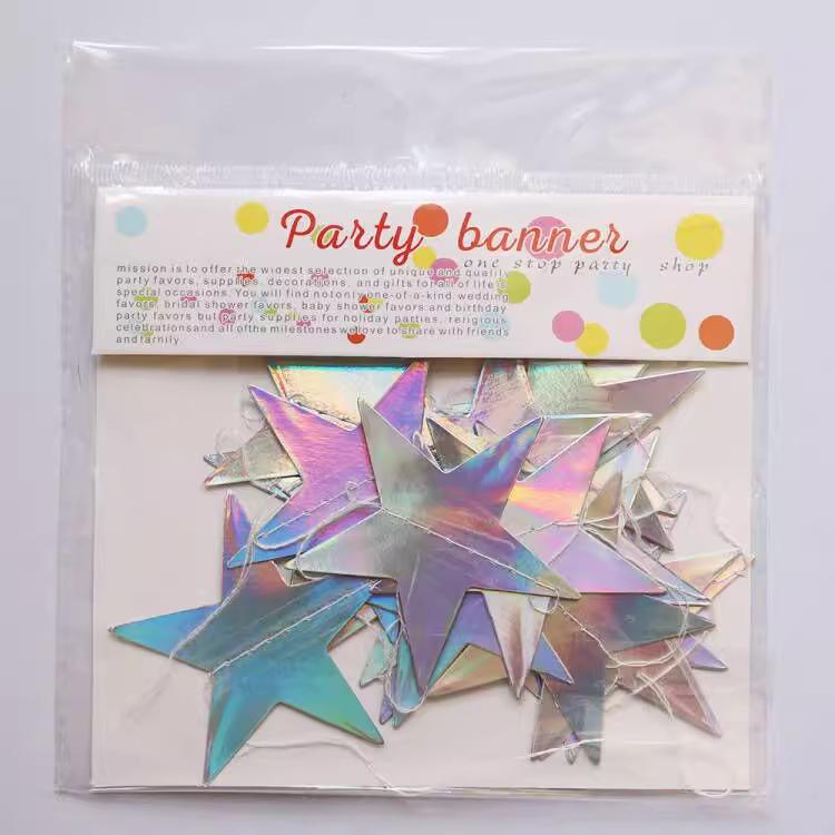 Переливающаяся гирлянда «Диско-звезда»: Настенное украшение для вечеринки, вырезанное лазером
Переливающаяся гирлянда «Диско-звезда»: Настенное украшение для вечеринки, вырезанное лазером