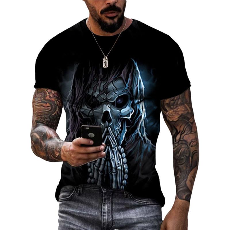 Европа и Америка, модная мужская футболка с крутым рисунком черепа, летние повседневные футболки с рисунком Terror, индивидуальные футболки с 3D принтом, топы 6XL
Европа и Америка, модная мужская футболка с крутым рисунком черепа, летние повседневные футболки с рисунком Terror, индивидуальные футболки с 3D принтом, топы 6XL