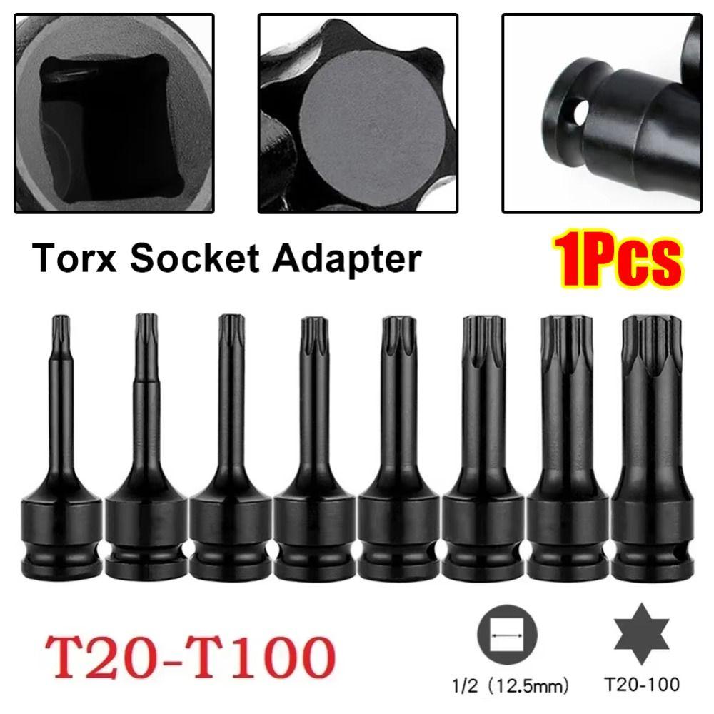 1Pcs Metric 1/2 Inch Shank Torx Socket Long Bit Socket Wrench Electric Drill Socket Adapter Torx T50
1Pcs Metric 1/2 Inch Shank Torx Socket Long Bit Socket Wrench Electric Drill Socket Adapter Torx T50