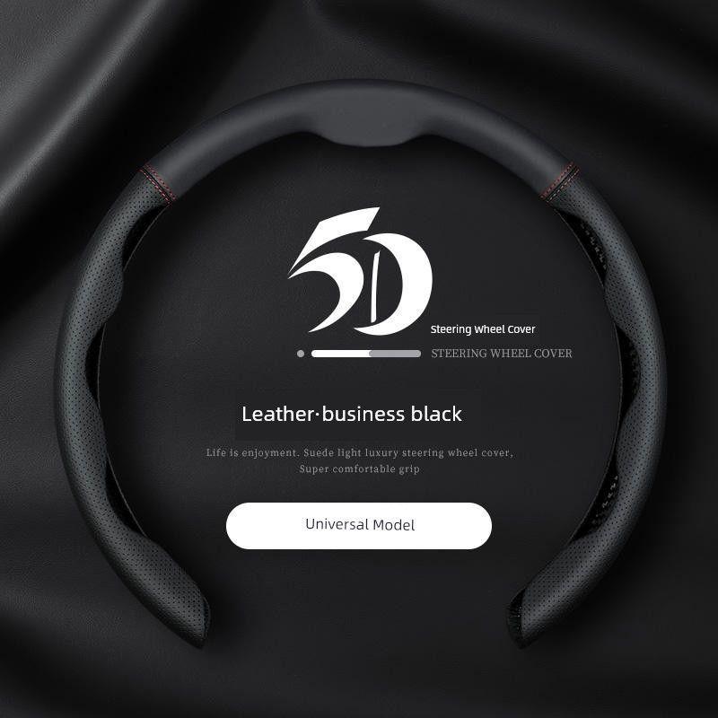 5D Suede Car Steering Wheel Cover, Universal for All Seasons, Non-Slip Decorative Leather Protective Cover, Factory Wholesale 5D-Color Matching-Business Black|38 cm
5D Suede Car Steering Wheel Cover, Universal for All Seasons, Non-Slip Decorative Leather Protective Cover, Factory Wholesale 5D-Color Matching-Business Black|38 cm
