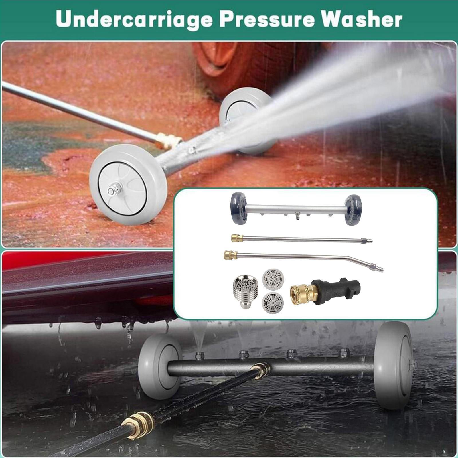 Pressure Washer Undercarriage Cleaner Underbody Cars Professional Water Broom for Patios Black Wheel
Pressure Washer Undercarriage Cleaner Underbody Cars Professional Water Broom for Patios Black Wheel