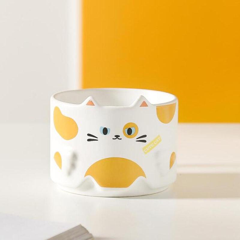 Cartoon Cat s Ear Cup Ceramics 300ML Stacked Cup Stackable Water Goblet Creative Mug Copper Cups with Handle Ceramic Mug 301-400ml
Cartoon Cat s Ear Cup Ceramics 300ML Stacked Cup Stackable Water Goblet Creative Mug Copper Cups with Handle Ceramic Mug 301-400ml