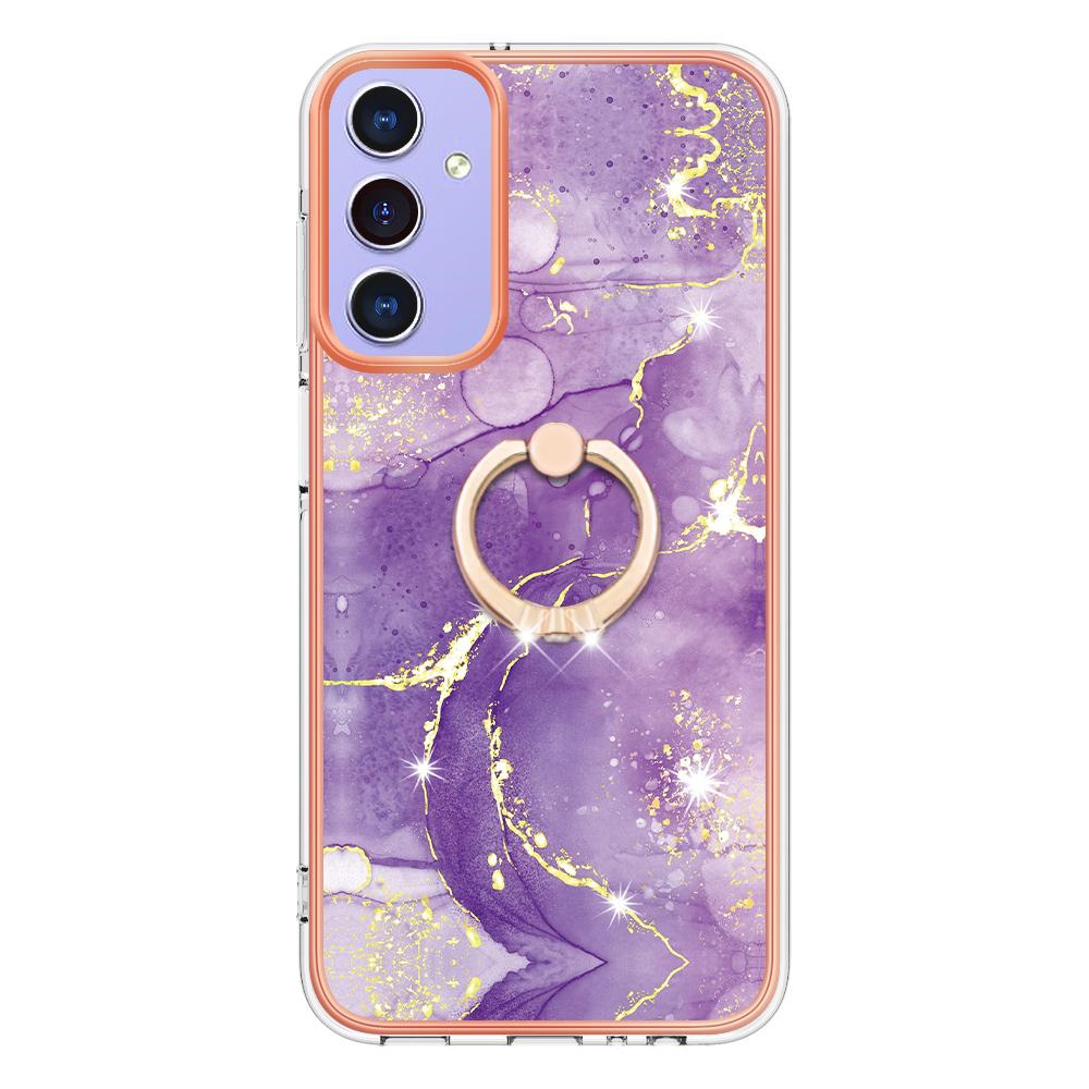 For Samsung Galaxy A15 5G Case with Ring Kickstand Marble Pattern Electroplating TPU Back Cover Purple 002
For Samsung Galaxy A15 5G Case with Ring Kickstand Marble Pattern Electroplating TPU Back Cover Purple 002