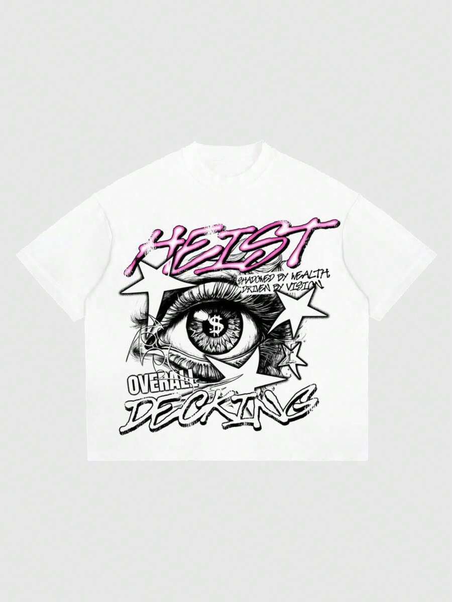 Y2K HEISTs Футболка с графическим принтом Dollar Eye Graffiti Повседневный принт Удобная и универсальная Чистый хлопок S
Y2K HEISTs Футболка с графическим принтом Dollar Eye Graffiti Повседневный принт Удобная и универсальная Чистый хлопок S