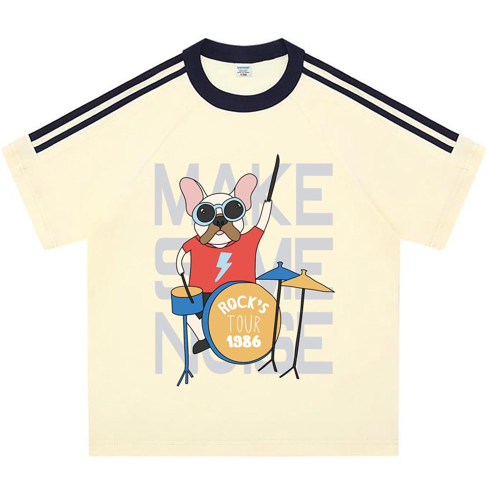 Kids 100% Cotton T-shirts Boys And Girls 200 GSM Cotton Tees cool dog playing Drum Set Cartoon Print Child Tshirts 110 абрикосовый
Kids 100% Cotton T-shirts Boys And Girls 200 GSM Cotton Tees cool dog playing Drum Set Cartoon Print Child Tshirts 110 абрикосовый