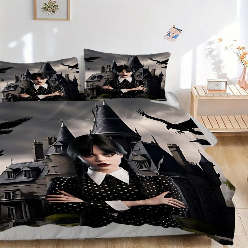 3pcs Wednesday Bedding Set: Perfect for Bedroom or Guest Room. Soft and Comfortable with No Core Included yy251010153 135x200cm
3pcs Wednesday Bedding Set: Perfect for Bedroom or Guest Room. Soft and Comfortable with No Core Included yy251010153 135x200cm