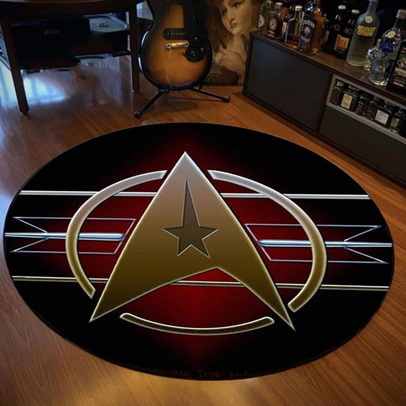 Круглый ковер с логотипом Star Trek, декоративный ковер для гостиной, дверной коврик, коврик для ванной, украшение дома, ковры для гостиной
Круглый ковер с логотипом Star Trek, декоративный ковер для гостиной, дверной коврик, коврик для ванной, украшение дома, ковры для гостиной