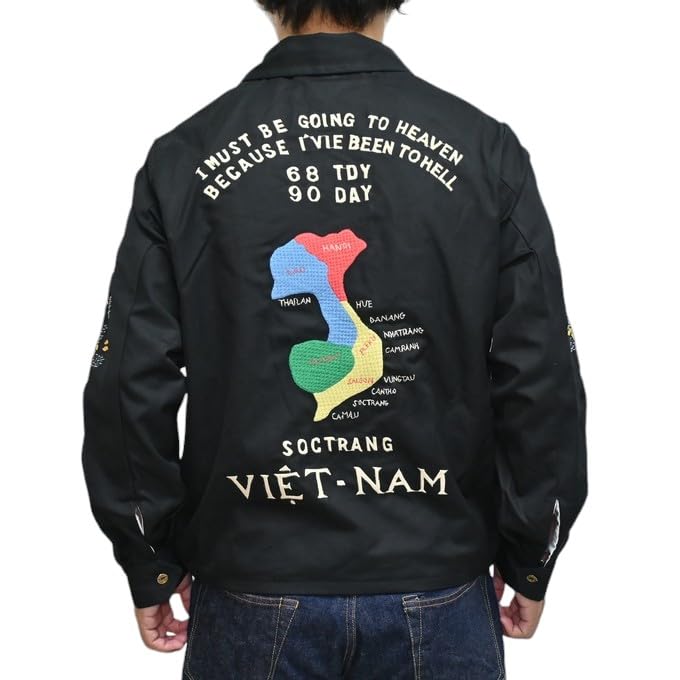 Tailor Toyo TT15546 Cotton Vietnam Jacket Vietnam Map VIETNAM MAP Taylor Toyo (XL, Black) чорний
Tailor Toyo TT15546 Cotton Vietnam Jacket Vietnam Map VIETNAM MAP Taylor Toyo (XL, Black) чорний