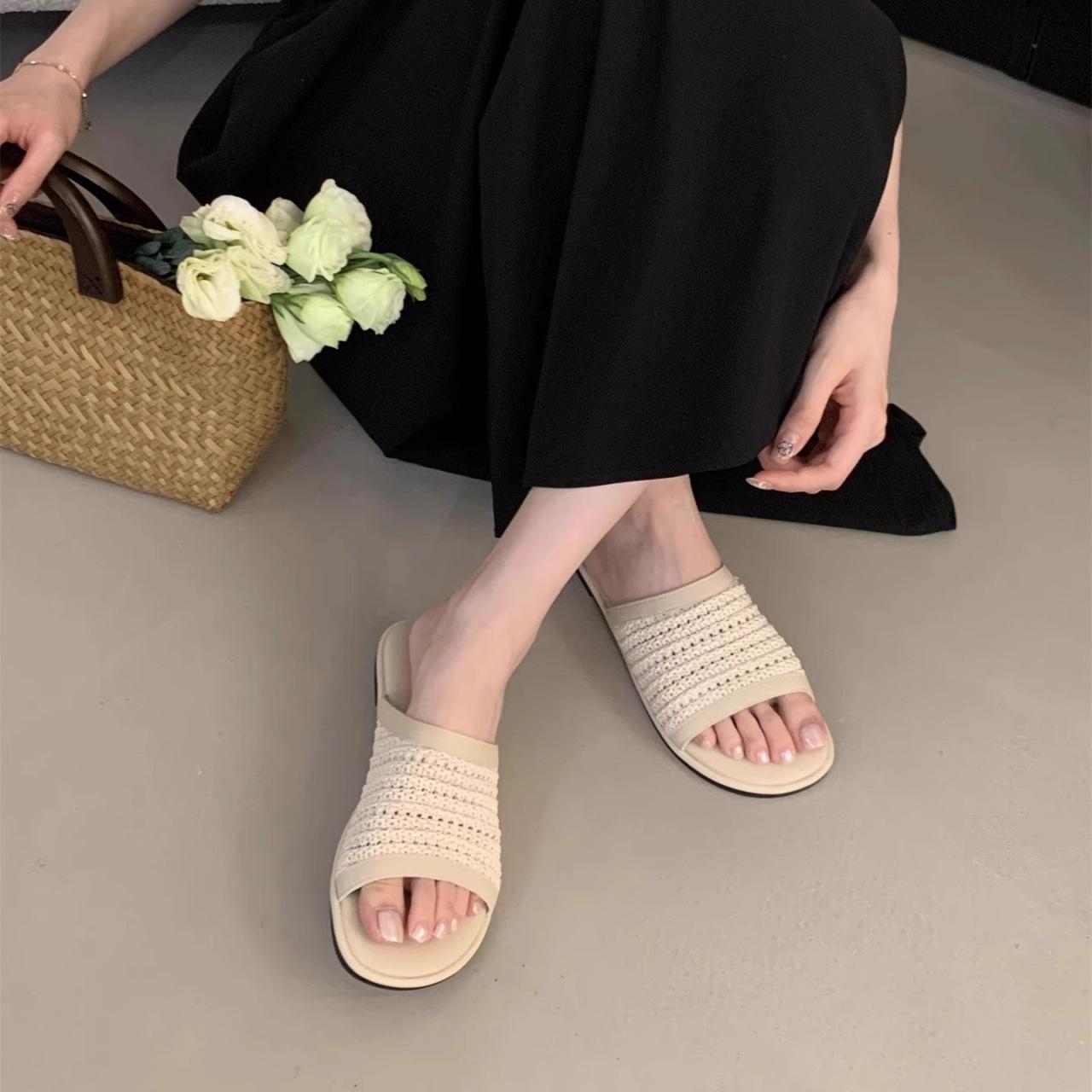 Holiday woven cool slippers women s outerwear 2025 spring and summer with skirt flat-soled Boken shoes 40 коричневий
Holiday woven cool slippers women s outerwear 2025 spring and summer with skirt flat-soled Boken shoes 40 коричневий