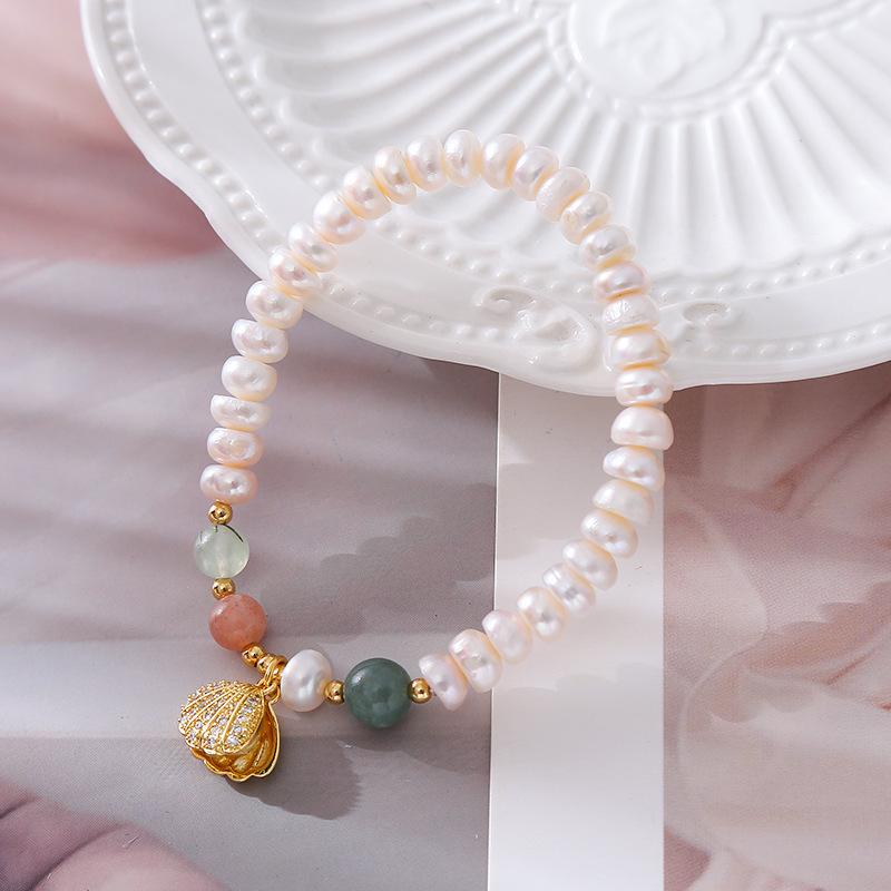 High Quality Elegant Shell Design Natural Freshwater Pearl 14K Gold Filled Female Charm Bracelet Wholesale For Women
High Quality Elegant Shell Design Natural Freshwater Pearl 14K Gold Filled Female Charm Bracelet Wholesale For Women