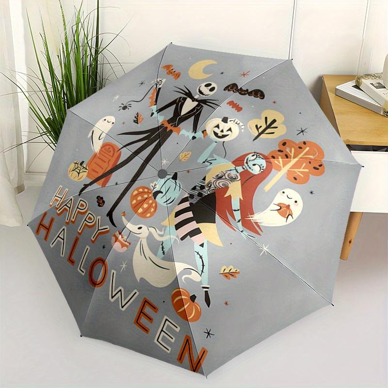 1pc Happy Halloween Jack & Sally Automatic Open/CloseUmbrella-CuteUmbrella with Cute Design, Portable 3-Fold Compact Umbrella for Men & Wome
1pc Happy Halloween Jack & Sally Automatic Open/CloseUmbrella-CuteUmbrella with Cute Design, Portable 3-Fold Compact Umbrella for Men & Wome