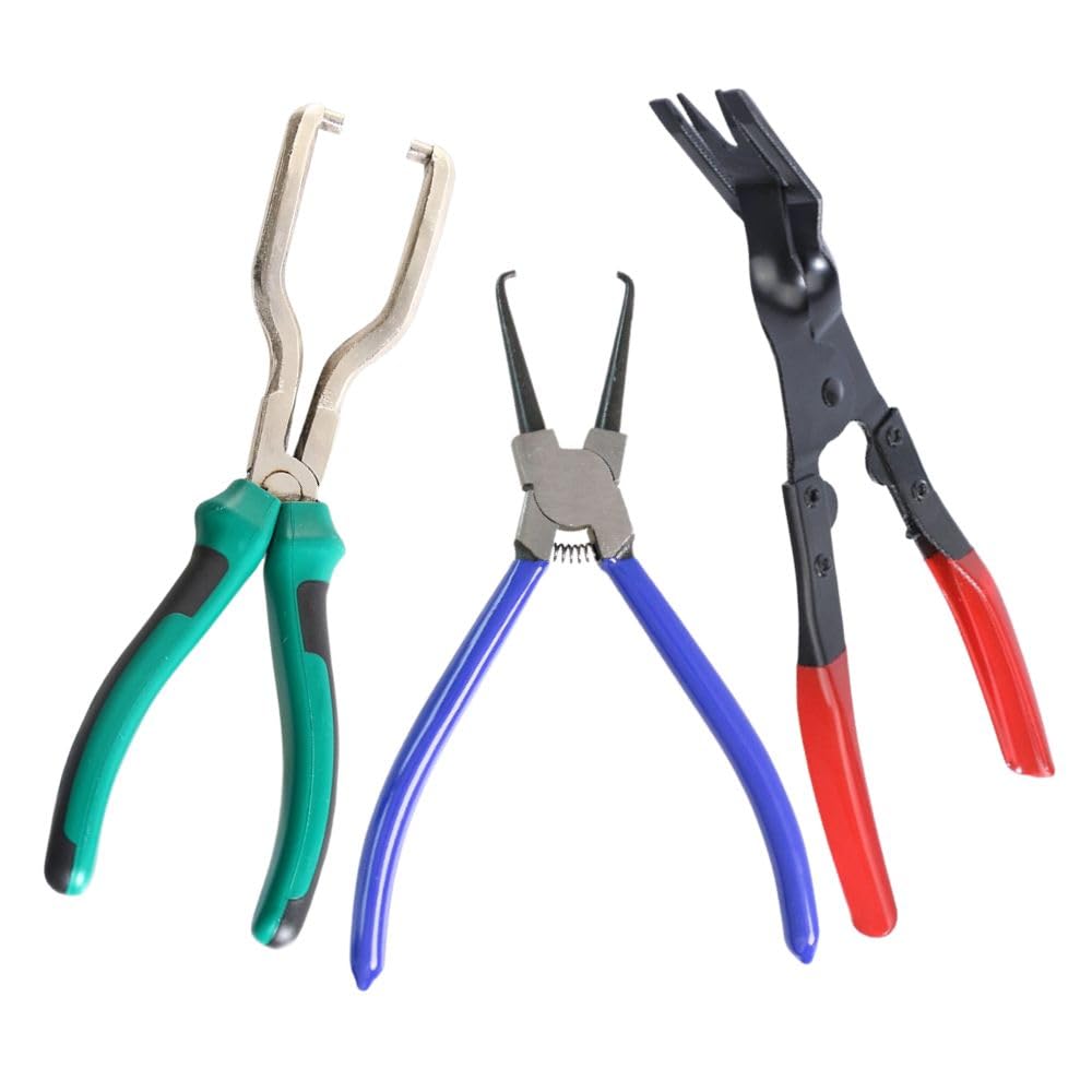 MAKUMINORS 3-Piece Pliers Set for Coupler Removal, Clip Removal, and Picking Tools, Rivet and Connector Removal, Clip Pliers, and Clip Remover
MAKUMINORS 3-Piece Pliers Set for Coupler Removal, Clip Removal, and Picking Tools, Rivet and Connector Removal, Clip Pliers, and Clip Remover