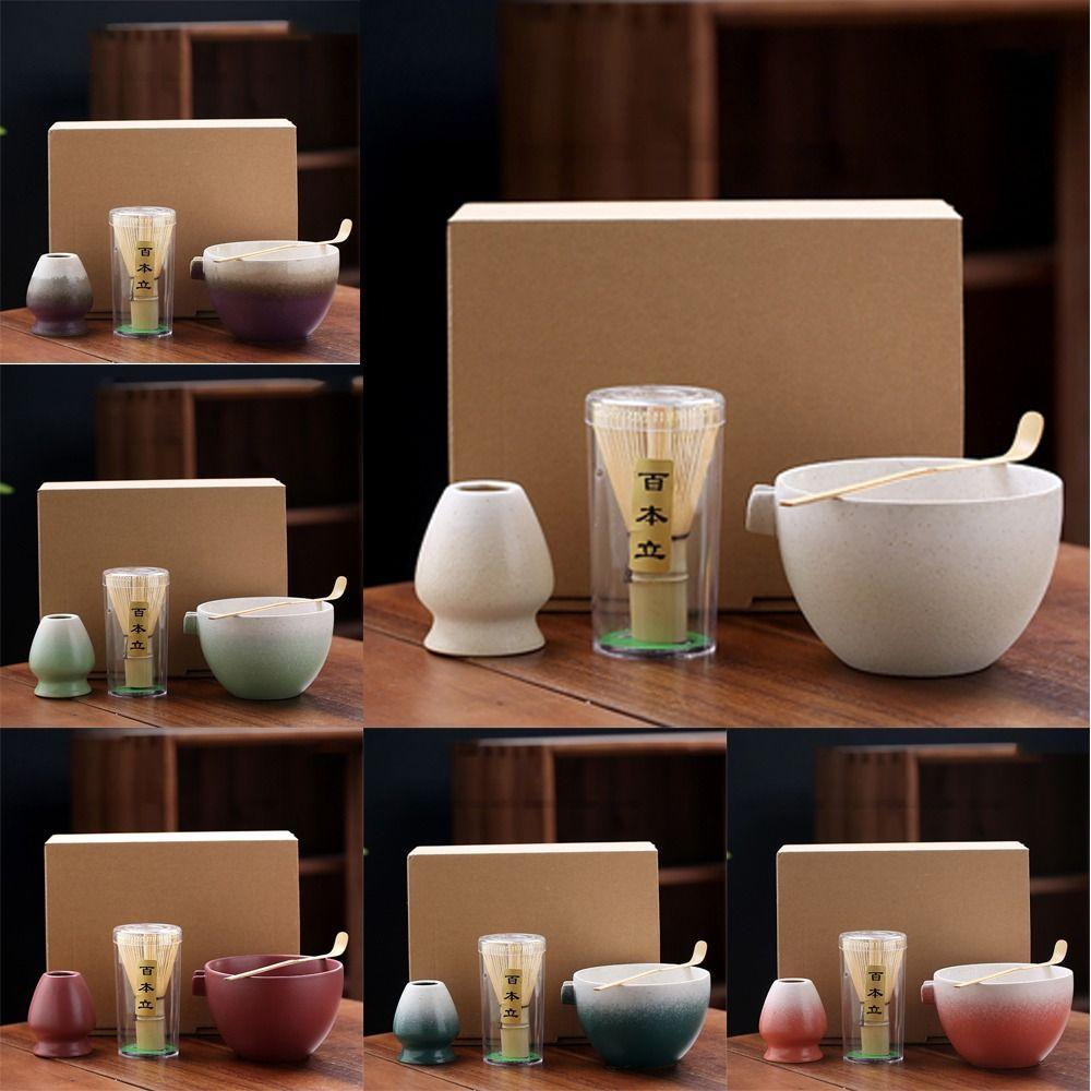 4PCS Reusable Japanese Matcha Tea Set Bamboo Ceramic Matcha Stirring Brush Japanese Chasen білий/фіолетовий
4PCS Reusable Japanese Matcha Tea Set Bamboo Ceramic Matcha Stirring Brush Japanese Chasen білий/фіолетовий