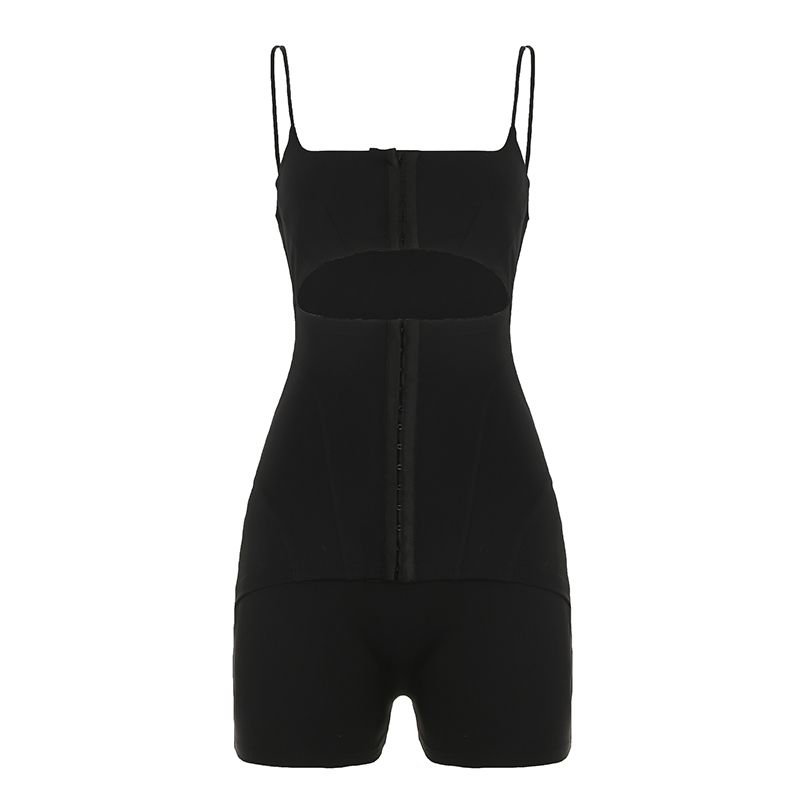 H Home European and American Women s Clothing Prohibition California Adjustable Breasted Shaping One-Piece Shorts Women s Tight Sexy Stretch Sling Black L
H Home European and American Women s Clothing Prohibition California Adjustable Breasted Shaping One-Piece Shorts Women s Tight Sexy Stretch Sling Black L