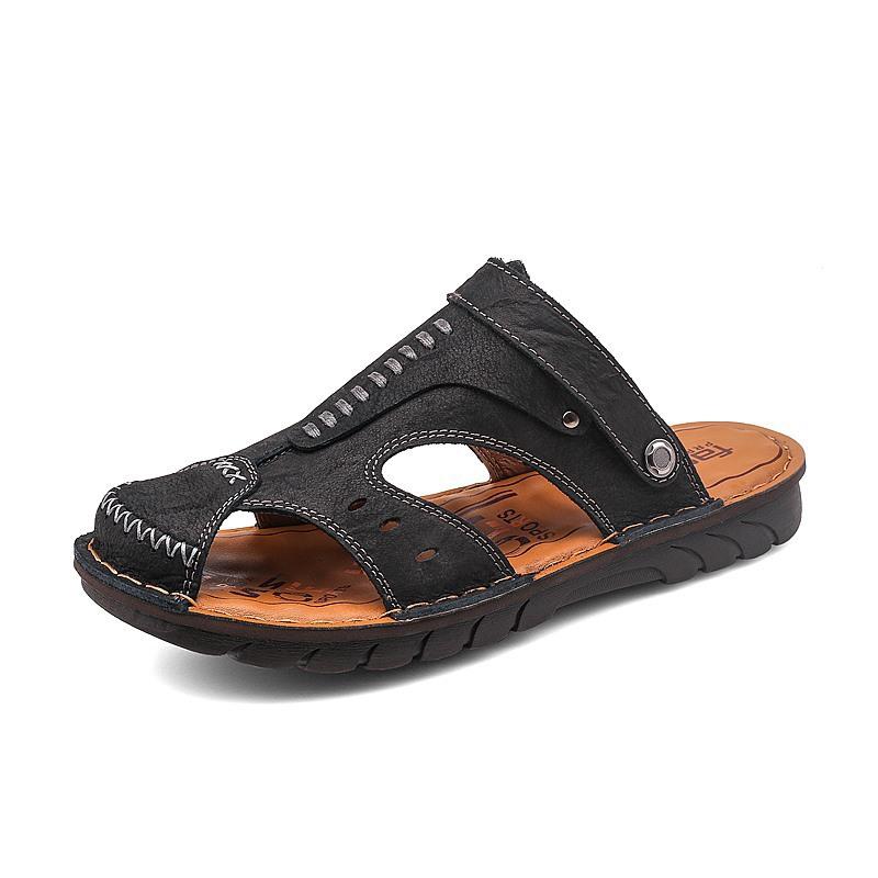 Ретро кожаные сандалии мужские уличные две классные тапочки сумка голова 38 чёрный
Ретро кожаные сандалии мужские уличные две классные тапочки сумка голова 38 чёрный