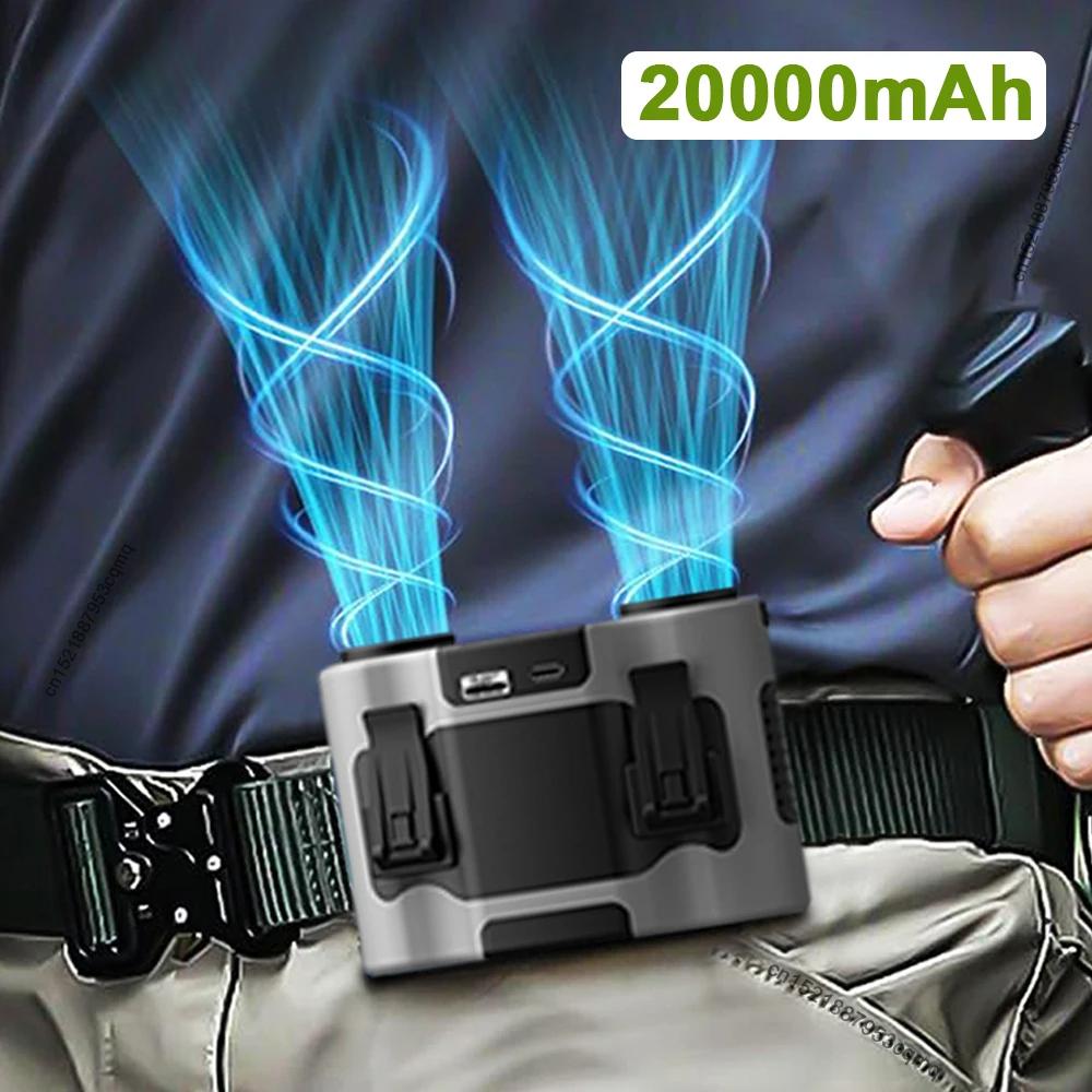 Portable Waist Fan 20000mAh Outdoor Hanging Neck Fan with Power Bank 5 Strong Wind Portable Waist Clip Fan for Sports Working сірий
Portable Waist Fan 20000mAh Outdoor Hanging Neck Fan with Power Bank 5 Strong Wind Portable Waist Clip Fan for Sports Working сірий