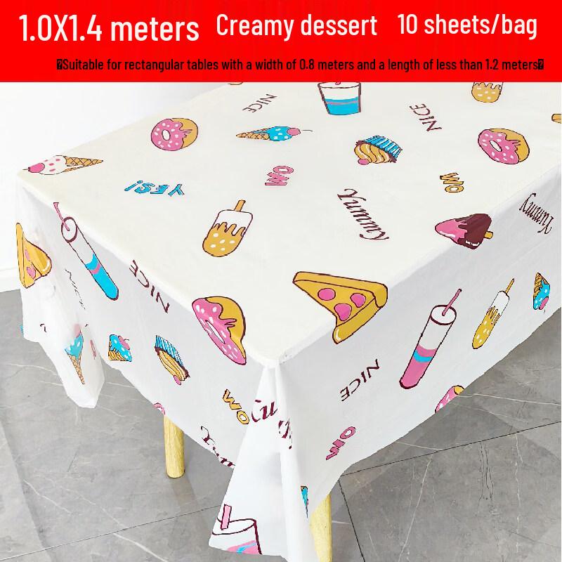 ZISIZ Disposable Rectangular Plastic Tablecloth
ZISIZ Disposable Rectangular Plastic Tablecloth