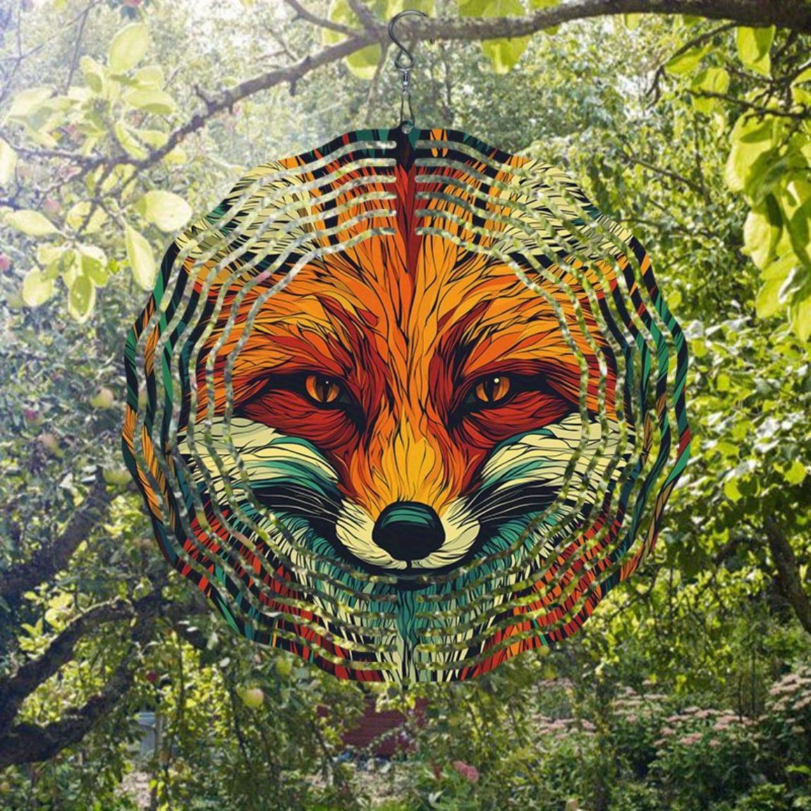 Garden Fox Pattern Wind Chime Outdoor Decor Rotating Hanging Ornament for Thanksgiving Christmas Holiday Gift Home Yard Decoration
Garden Fox Pattern Wind Chime Outdoor Decor Rotating Hanging Ornament for Thanksgiving Christmas Holiday Gift Home Yard Decoration
