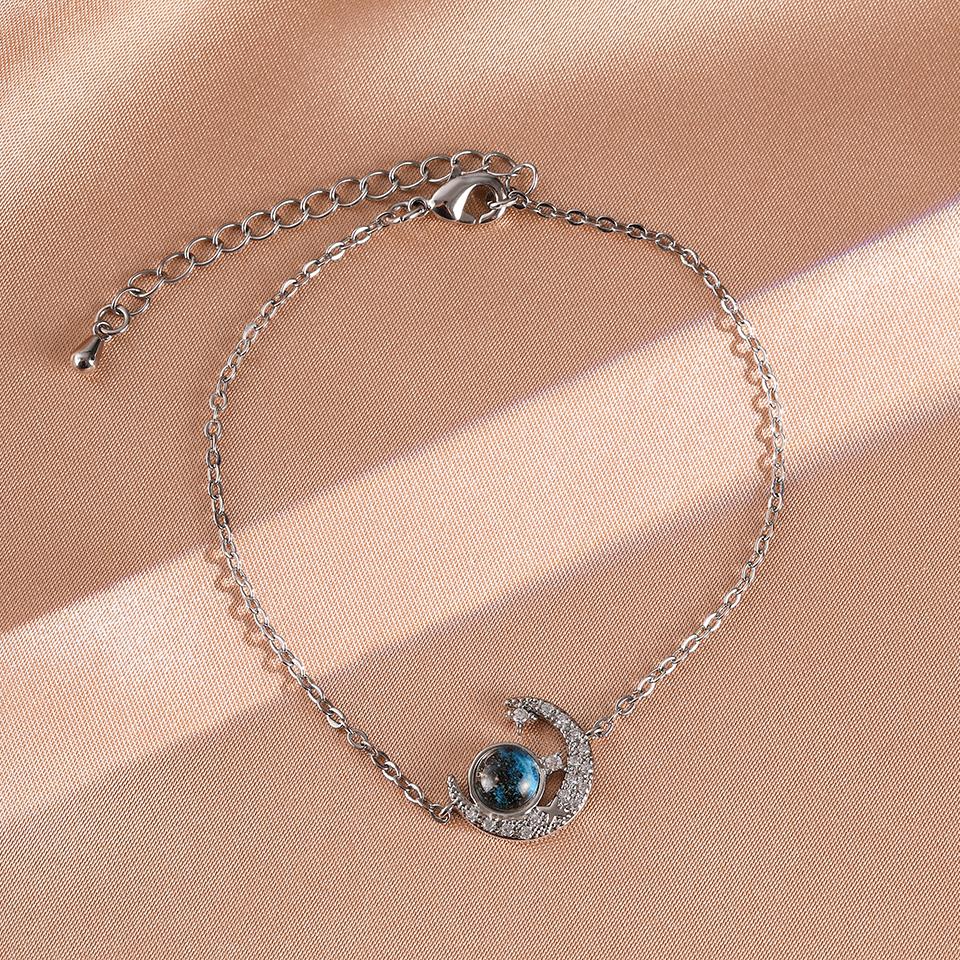 ZAKOL Brand New Arrival Blue Planet Moon Zircon Charm Bracelet for Women Friendship Adjustable Chain Bracelet Zircon Gift
ZAKOL Brand New Arrival Blue Planet Moon Zircon Charm Bracelet for Women Friendship Adjustable Chain Bracelet Zircon Gift
