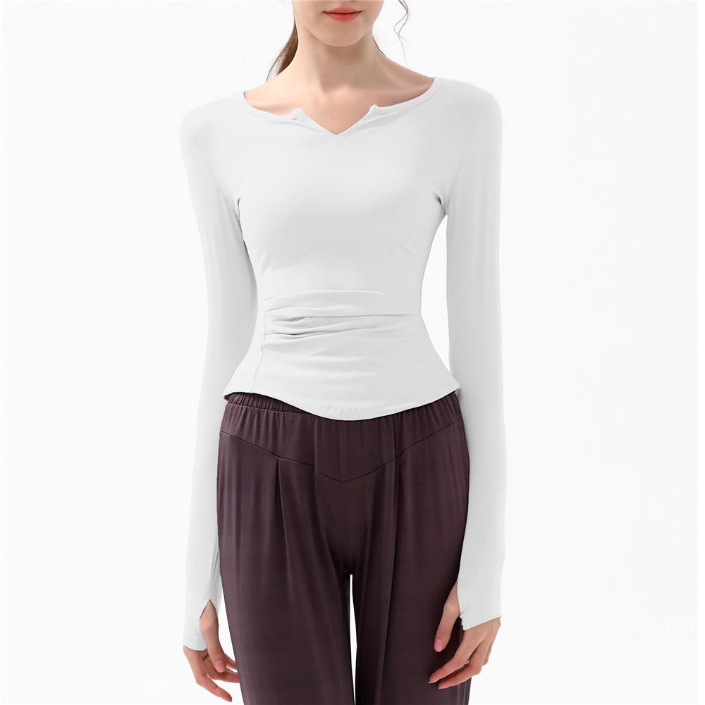 Новый весенне-осенний спортивный топ с V-образным вырезом, одежда для йоги, футболка с длинным рукавом, для профессионального бега, быстросохнущая, облегающая и фитнес-одежда для женщин S белый
Новый весенне-осенний спортивный топ с V-образным вырезом, одежда для йоги, футболка с длинным рукавом, для профессионального бега, быстросохнущая, облегающая и фитнес-одежда для женщин S белый