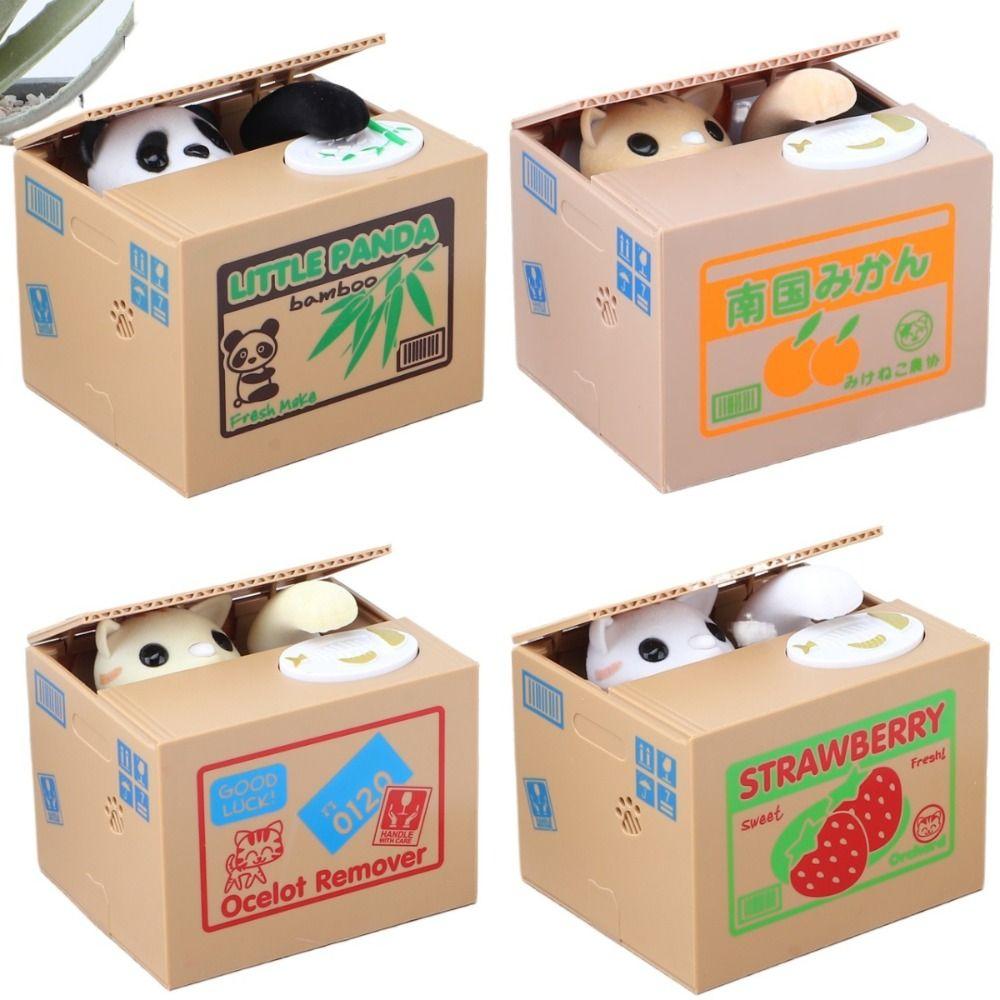 Animal Saving Money Box Automated Cat Saving Pot Creative Automated Panda Coin Bank Children
Animal Saving Money Box Automated Cat Saving Pot Creative Automated Panda Coin Bank Children
