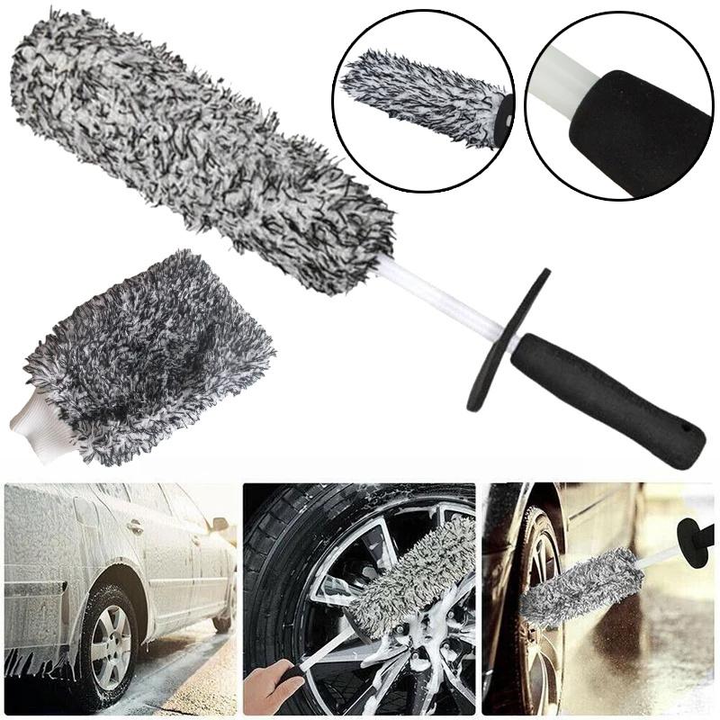 Car Wheel Cleaning Brush Soft Microfibre Long Handle Rim Detailing Brush Blue+White Handle
Car Wheel Cleaning Brush Soft Microfibre Long Handle Rim Detailing Brush Blue+White Handle