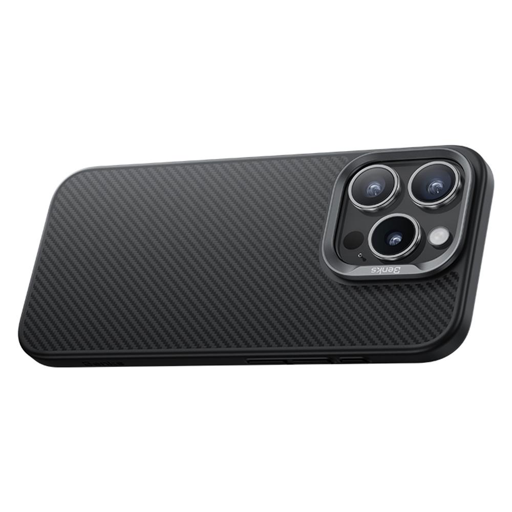 BENKS For iPhone 16 Pro Max Magnetic Case Kevlar Aramid Fiber+TPU Cover Compatible with MagSafe A
BENKS For iPhone 16 Pro Max Magnetic Case Kevlar Aramid Fiber+TPU Cover Compatible with MagSafe A