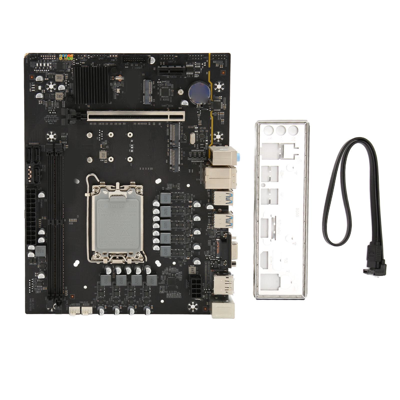 B760 M5 WiFi Gaming Motherboard Support 12th 13th for Intel Processors LGA 1700 DDR5 M.2 USB 3.2
B760 M5 WiFi Gaming Motherboard Support 12th 13th for Intel Processors LGA 1700 DDR5 M.2 USB 3.2