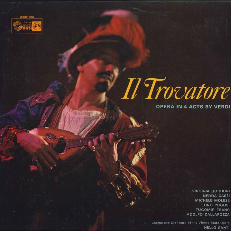 LP Пластинка NELLO SANTI - Il Trovatiore SMSC2416 SYNCHRO STEREO 1966 UK Классическая Б/У
LP Пластинка NELLO SANTI - Il Trovatiore SMSC2416 SYNCHRO STEREO 1966 UK Классическая Б/У