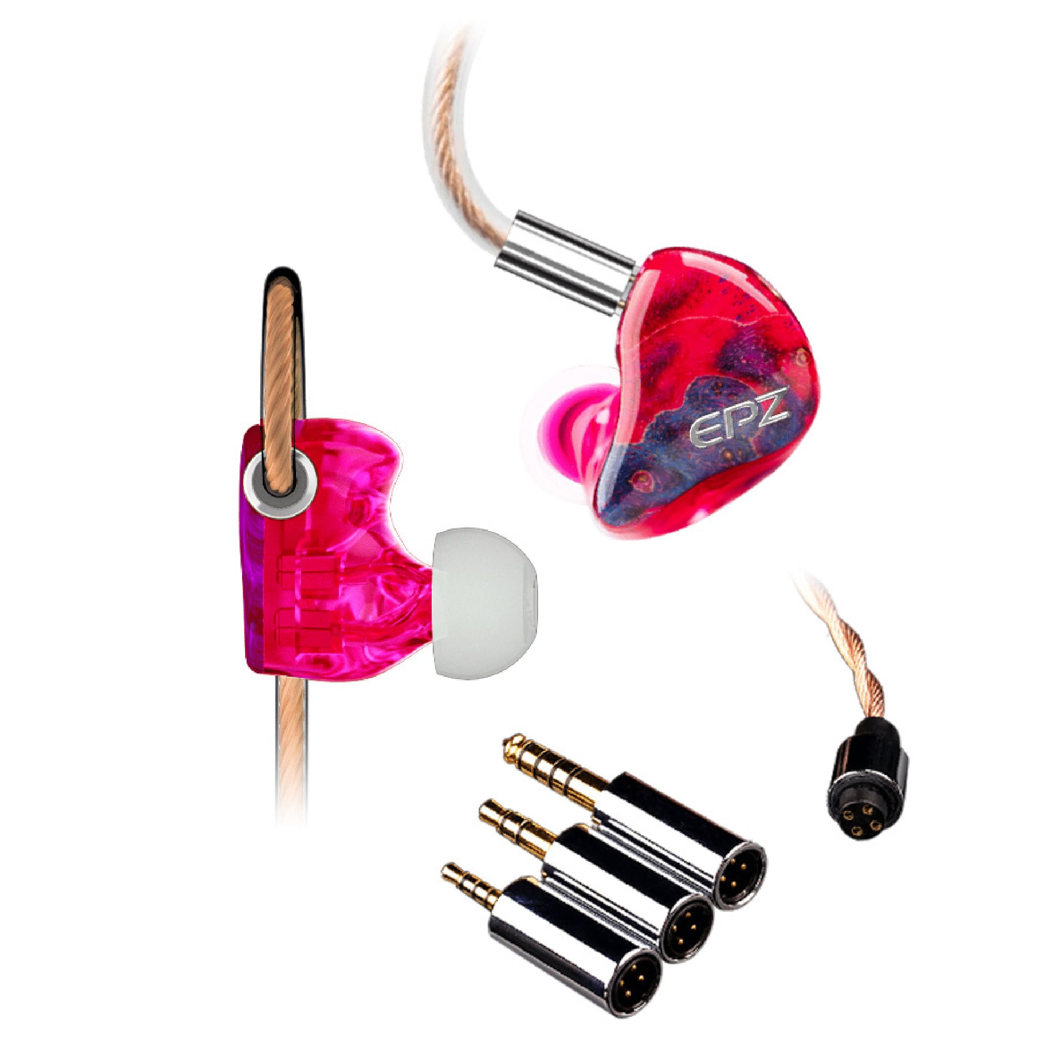 Hifi Kingdom EPZ K5 8mm Moving Coil Balanced Armature Hybrid Professional HiFi Monitoring Earphones Earphone Panel Maple and 3D Medical Resin Acoustic
Hifi Kingdom EPZ K5 8mm Moving Coil Balanced Armature Hybrid Professional HiFi Monitoring Earphones Earphone Panel Maple and 3D Medical Resin Acoustic