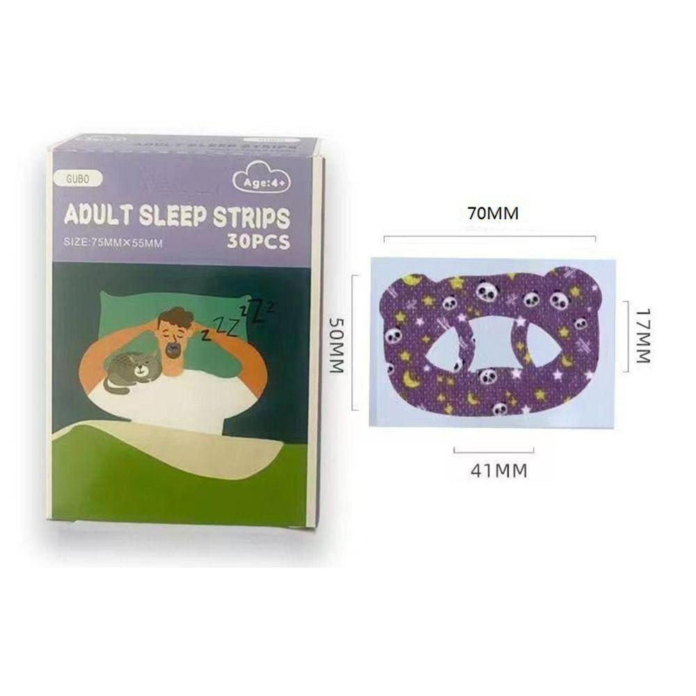 30Pcs Non-woven Fabric Mouth Breathing Patch Stop Snoring Anti Snoring Stickers L-70x50mm
30Pcs Non-woven Fabric Mouth Breathing Patch Stop Snoring Anti Snoring Stickers L-70x50mm