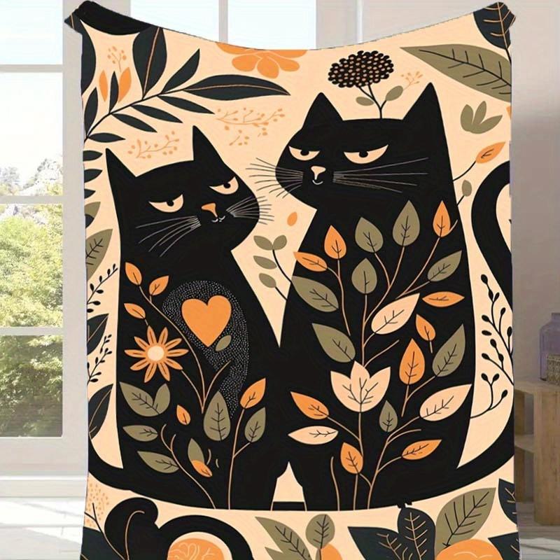 1pc Cat Print Blanket, Soft Warm Throw Blanket Nap Blanket for Couch Sofa Office Bed Camping Travel, Multi-purpose Gift Blanket 130cmx150cm
1pc Cat Print Blanket, Soft Warm Throw Blanket Nap Blanket for Couch Sofa Office Bed Camping Travel, Multi-purpose Gift Blanket 130cmx150cm