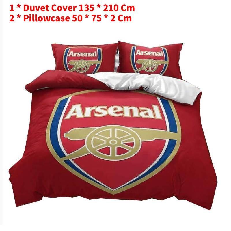 Football Print Arsenal Duvet Cover Pillowcase Christmas Bedding Three Piece Set Single
Football Print Arsenal Duvet Cover Pillowcase Christmas Bedding Three Piece Set Single