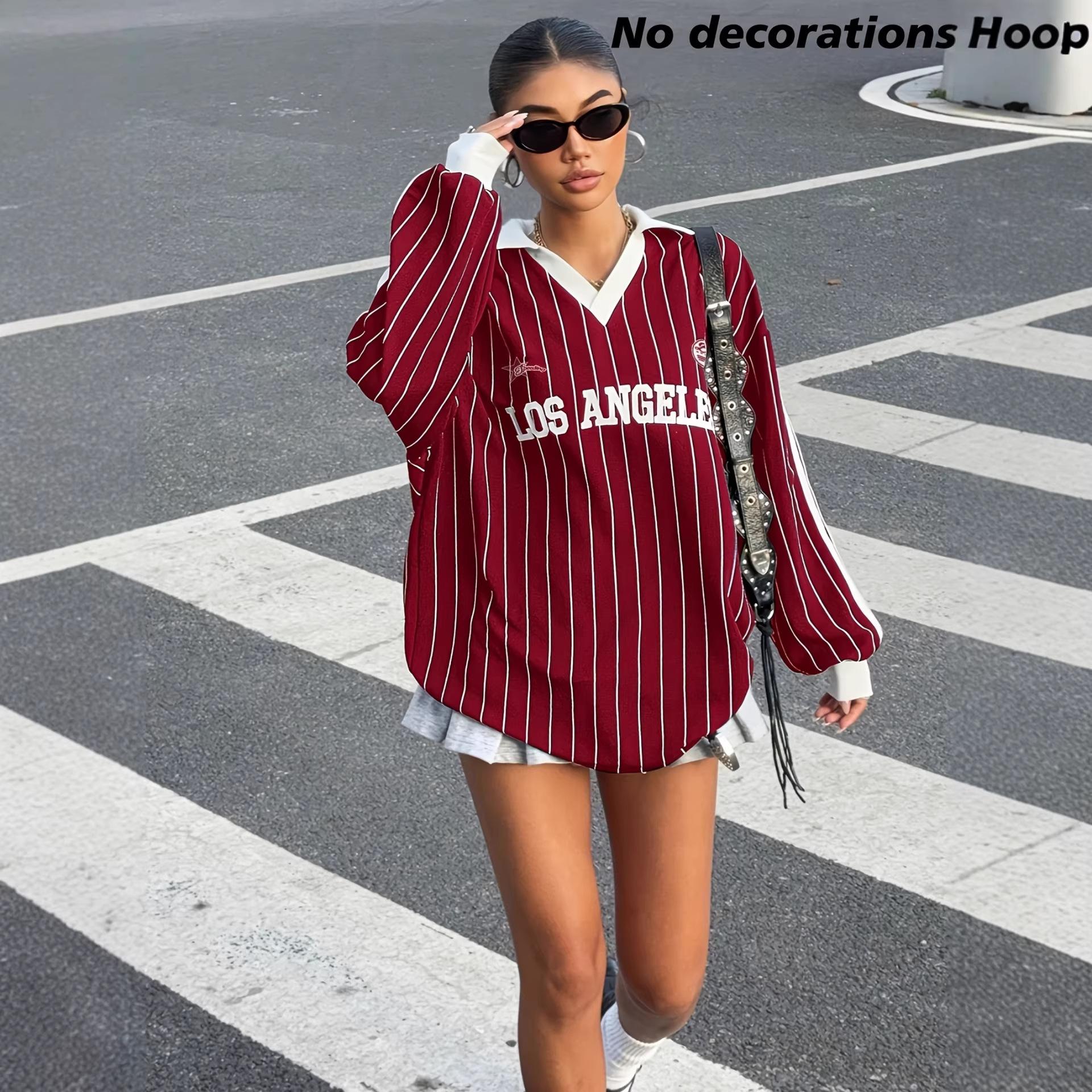 women s Vintage Sports Color Block Collared Striped Oversized Long Sleeve Sweatshirt Casual Top XL бордовий
women s Vintage Sports Color Block Collared Striped Oversized Long Sleeve Sweatshirt Casual Top XL бордовий