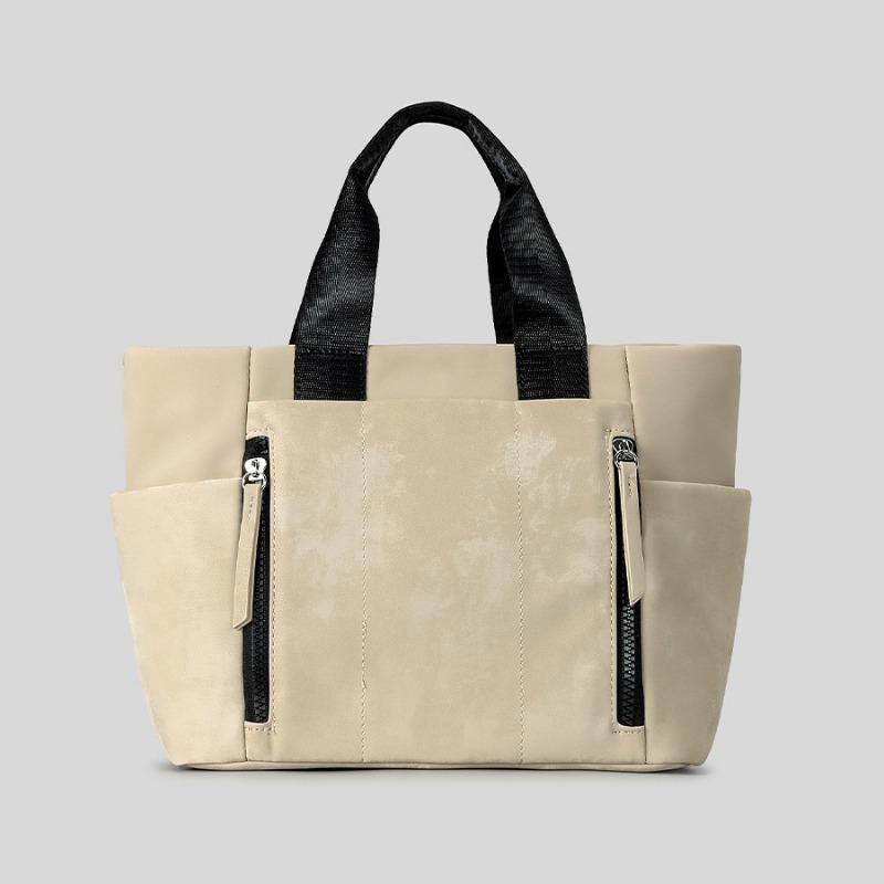 Большая вместительная водонепроницаемая нейлоновая сумка Butot, сумка через плечо с несколькими карманами, женская сумка для поездок на работу «все в одном» абрикосовый