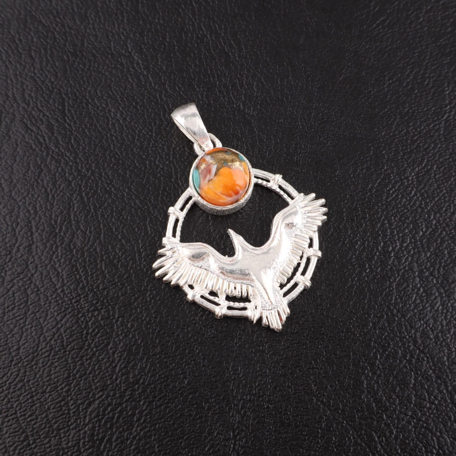 Natural Spiny Oyster Gemstone 925 Sterling Silver Jewelry Chain Pendant 1.43 CP-38-40
Natural Spiny Oyster Gemstone 925 Sterling Silver Jewelry Chain Pendant 1.43 CP-38-40