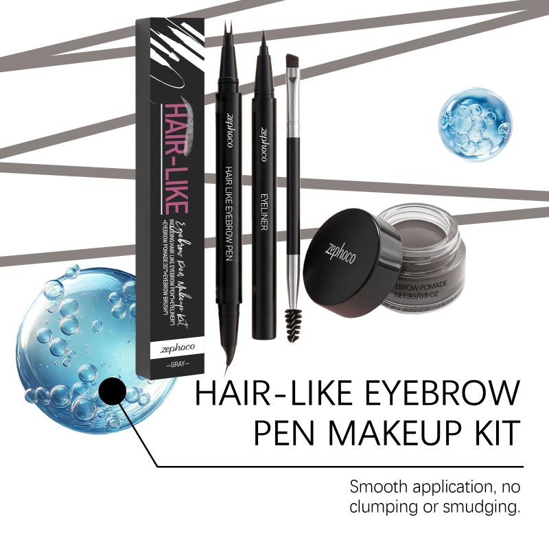 Waterproof Eyebrow Powder Eyeliner Set Long Lasting Natural Eyebrow Contour Color Rendering Grey Eye Makeup Cosmetics Tool one size
Waterproof Eyebrow Powder Eyeliner Set Long Lasting Natural Eyebrow Contour Color Rendering Grey Eye Makeup Cosmetics Tool one size