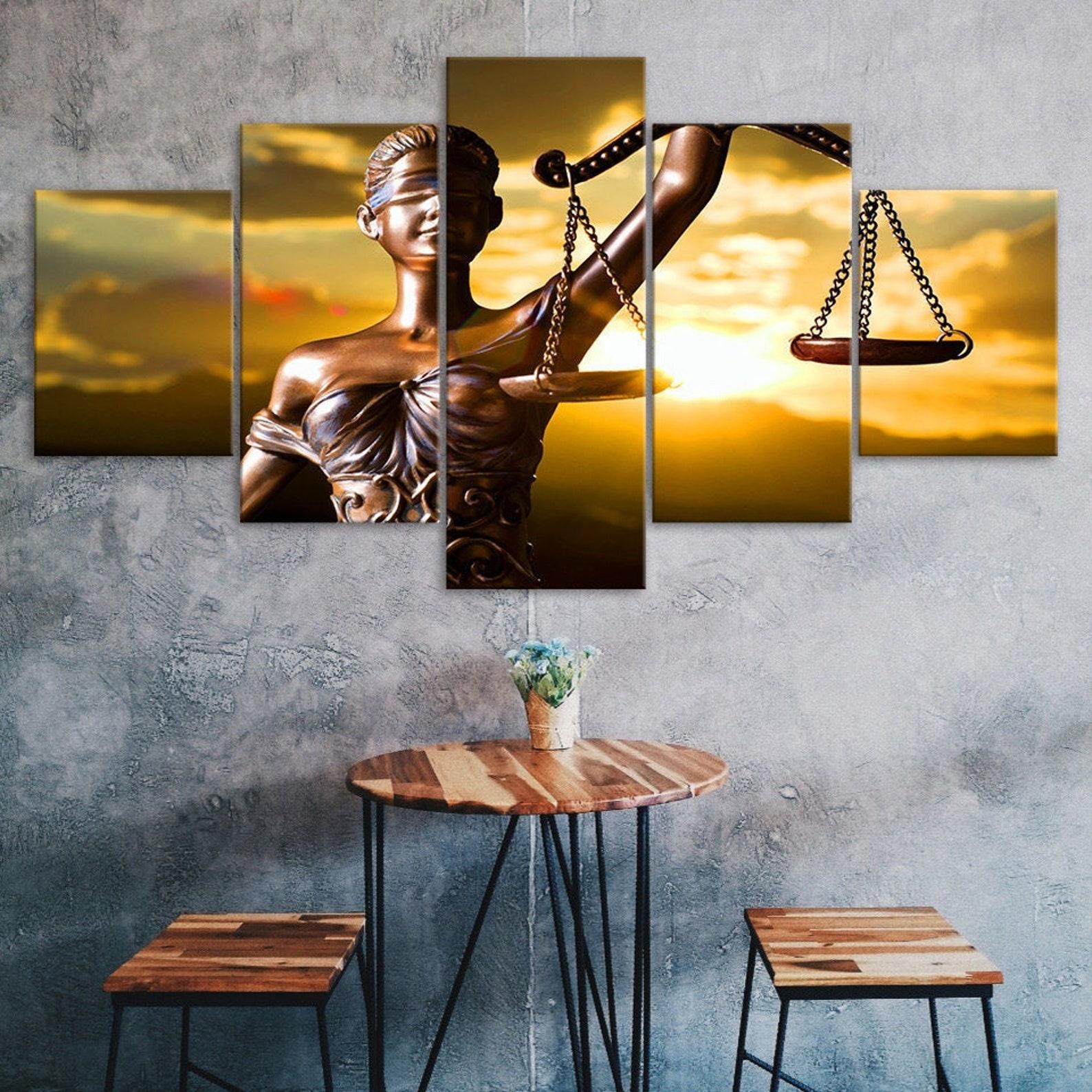 Greek Goddess of Justice Themis Statue 5 Piece Five Panel Wall Canvas Print Modern Art Poster Picture Home Decor Gift For Him For Her 20x35 20x45 20x55cm
Greek Goddess of Justice Themis Statue 5 Piece Five Panel Wall Canvas Print Modern Art Poster Picture Home Decor Gift For Him For Her 20x35 20x45 20x55cm