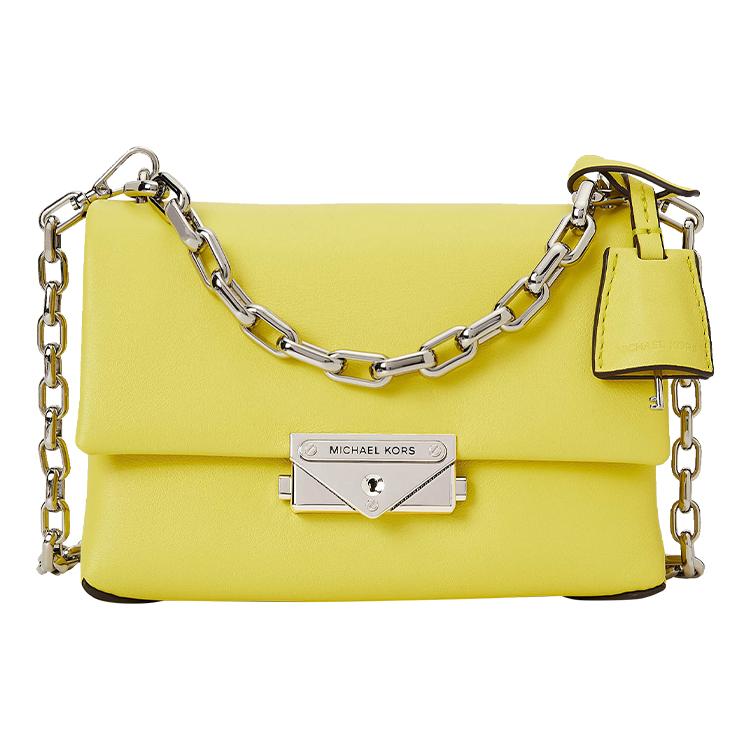 Новая сумка кроссбоди MICHAEL KORS Cece из коровьей кожи, очень маленькая, женская, желто-кремового цвета, 32S9S0EC0L-763 18.0*8.9*13.0CM