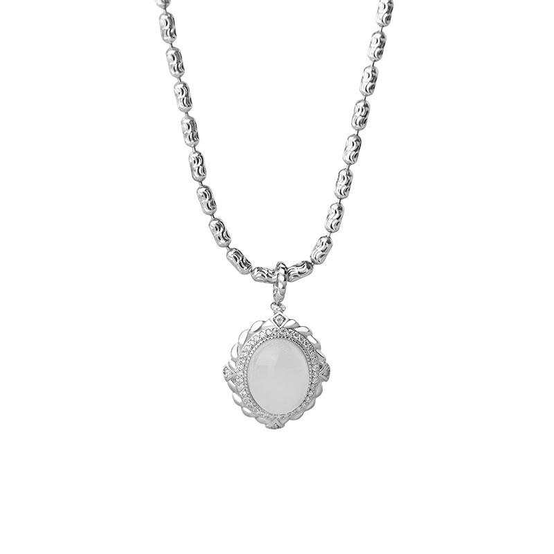 Овальное ожерелье INS осень/зима новый крутой стиль персонализированный небольшой геометрический воротник цепь