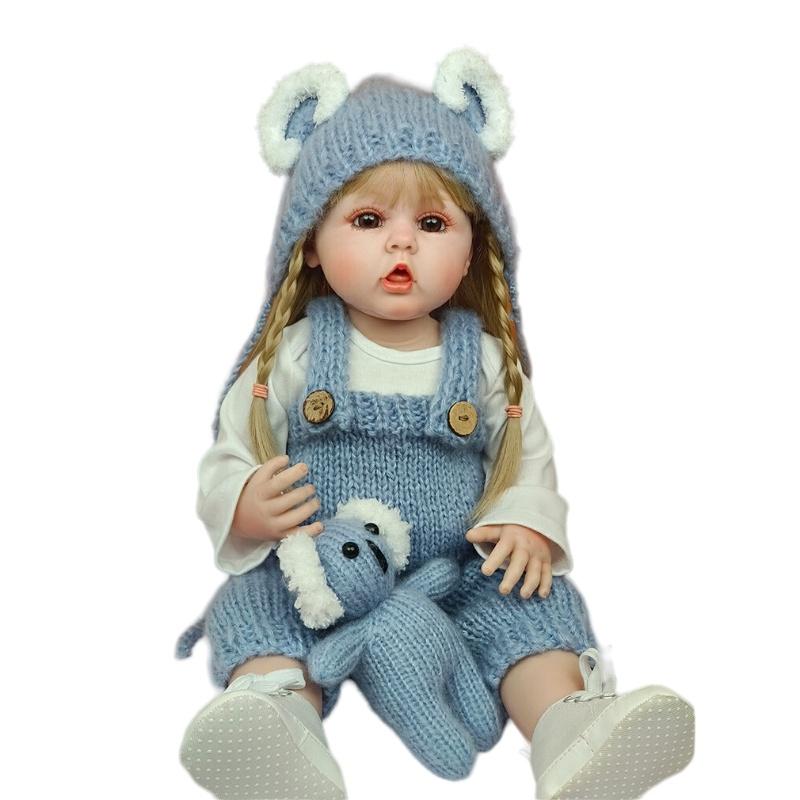 Cute Reborn Doll 55cm Soft Silicone Standing And Sitting For Girls Children s Toy Washable Baby
Cute Reborn Doll 55cm Soft Silicone Standing And Sitting For Girls Children s Toy Washable Baby
