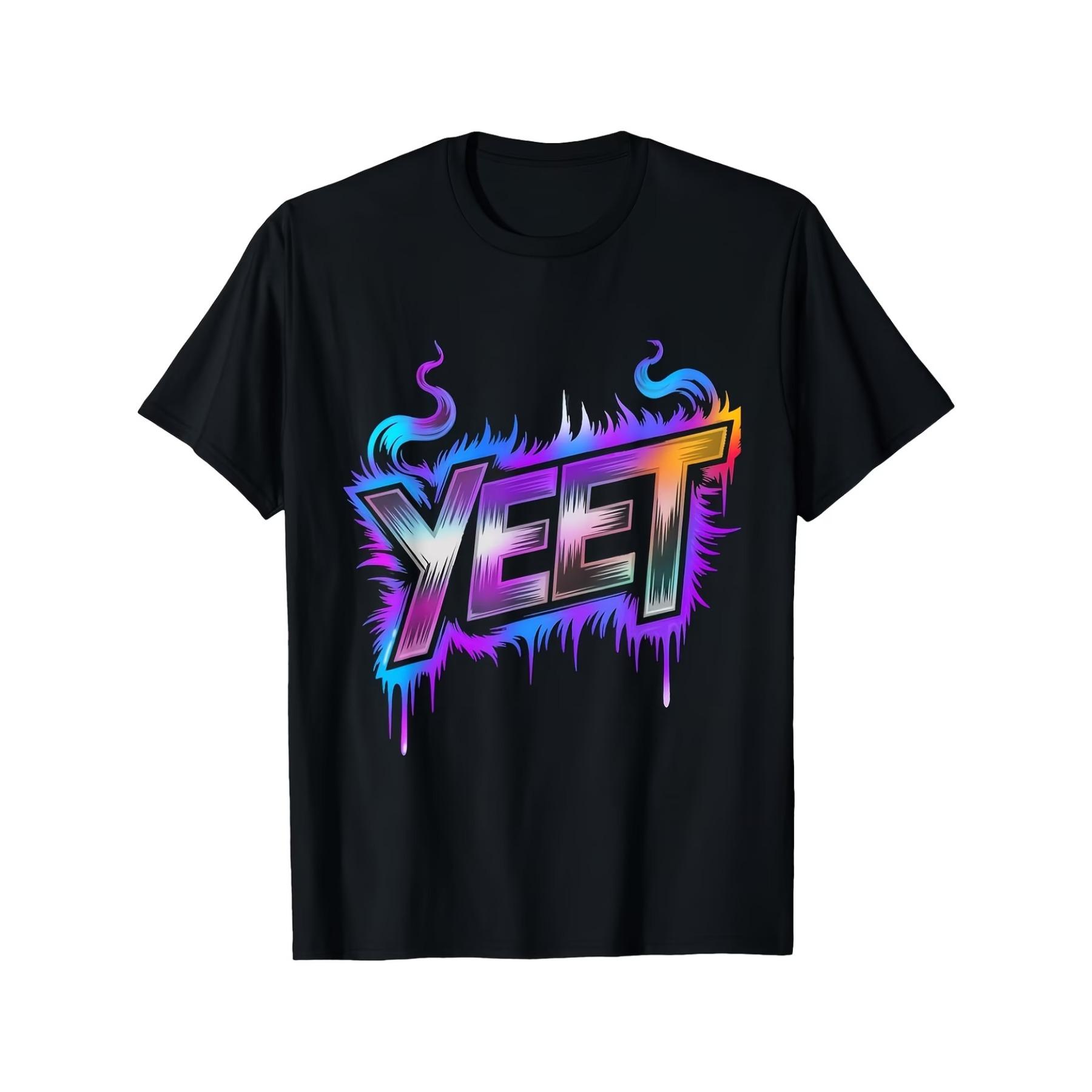 Yeet Funny Slang T-Shirt for Men & Teens - Black with Neon Blue & Purple Graffiti Print, Bold YEET Lettering & Dripping Effect XXL чорний
Yeet Funny Slang T-Shirt for Men & Teens - Black with Neon Blue & Purple Graffiti Print, Bold YEET Lettering & Dripping Effect XXL чорний