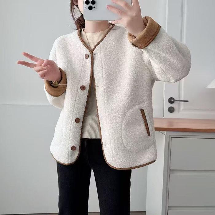 Plus Size Women s Color Block Velvet Jacket – Autumn/Winter Loose Fit S
Plus Size Women s Color Block Velvet Jacket – Autumn/Winter Loose Fit S