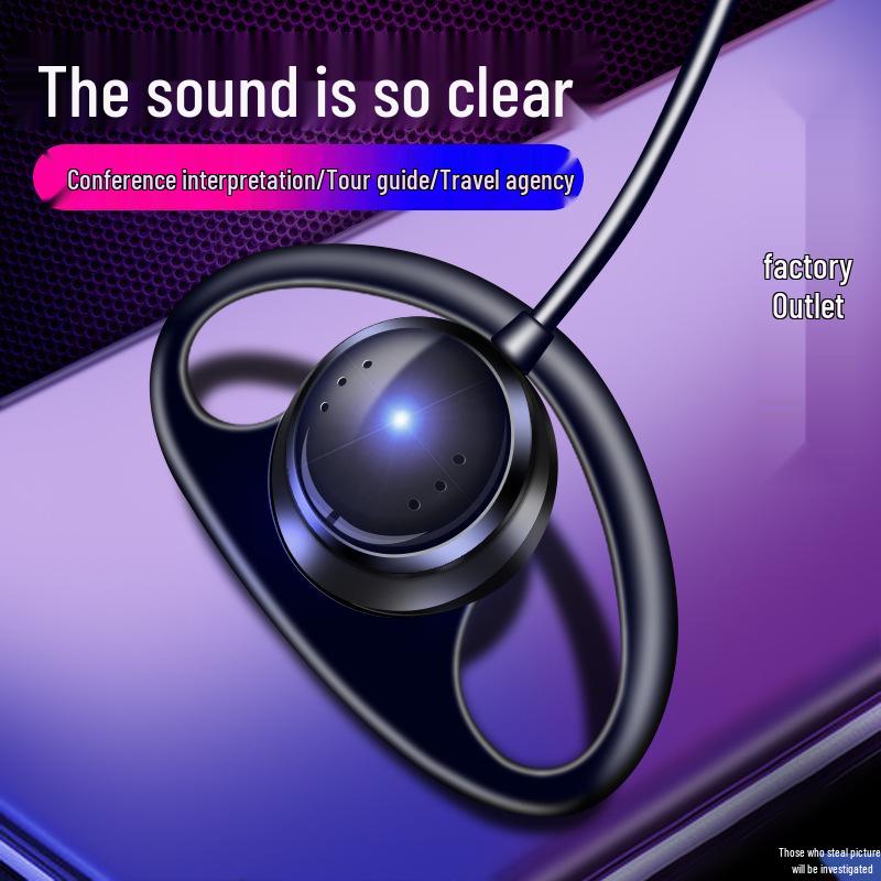 Прочная односторонняя D-образная гарнитура с ушным крючком для синхронного перевода и использования в качестве экскурсовода 1m Braided Cable Straight Plug
Прочная односторонняя D-образная гарнитура с ушным крючком для синхронного перевода и использования в качестве экскурсовода 1m Braided Cable Straight Plug