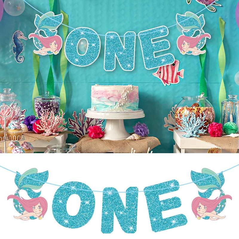 Happy Birthday Banner Mermaid Party Decoration Garland Baby Girl 1st Birthday Decor Mermaid Tail Shell Banner Baby Shower Supply
Happy Birthday Banner Mermaid Party Decoration Garland Baby Girl 1st Birthday Decor Mermaid Tail Shell Banner Baby Shower Supply