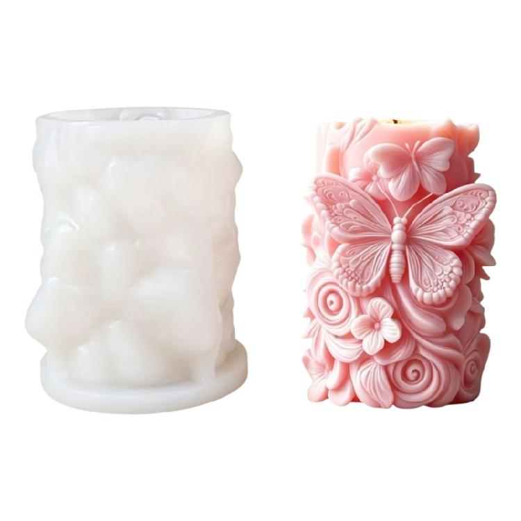 Flower Butterfly Carving Cylinder Silicone Molds For Handmade Candle Soap Chocolate Home Decoration Making Resin Casting 1
Flower Butterfly Carving Cylinder Silicone Molds For Handmade Candle Soap Chocolate Home Decoration Making Resin Casting 1