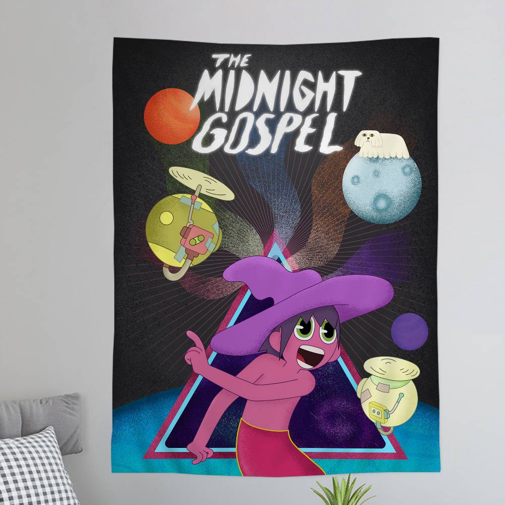 The MMidnight GGospel Cartoon Tapestry Art Science Fiction Room Home Decor Wall Hanging Home Decor 74x94cm(29x37in)
The MMidnight GGospel Cartoon Tapestry Art Science Fiction Room Home Decor Wall Hanging Home Decor 74x94cm(29x37in)